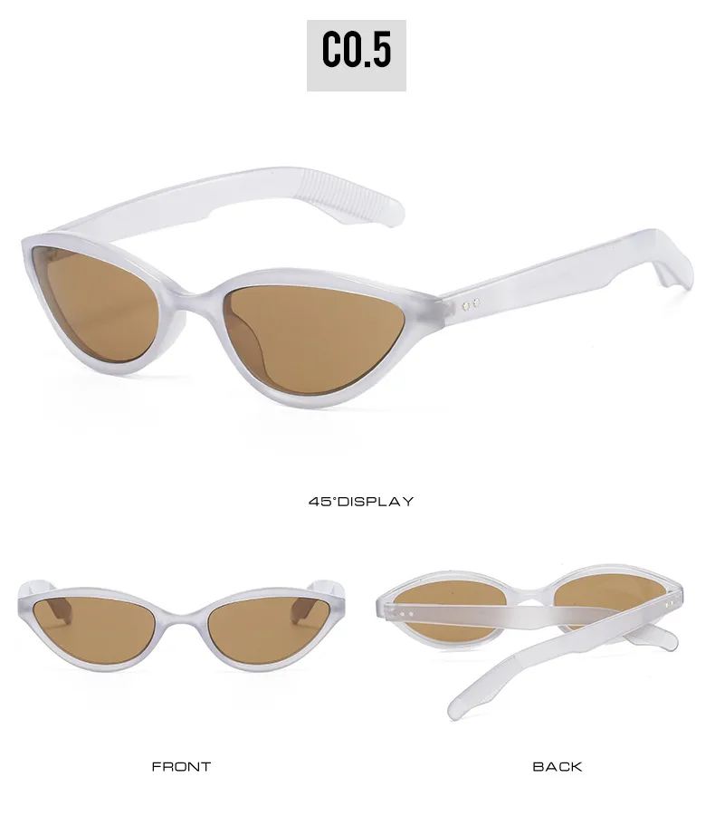 Elegant Hip-Hop Lady Solid Color PC Round Frame Full Frame Glasses display picture 11