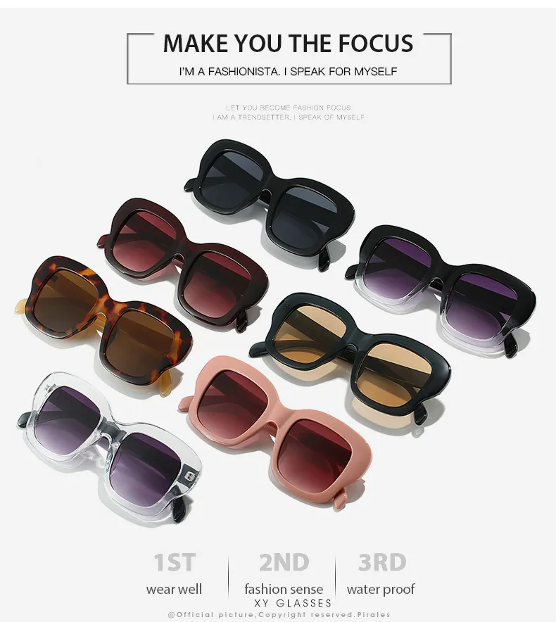 Elegant Basic Lady Solid Color Ac Square Full Frame Glasses display picture 3