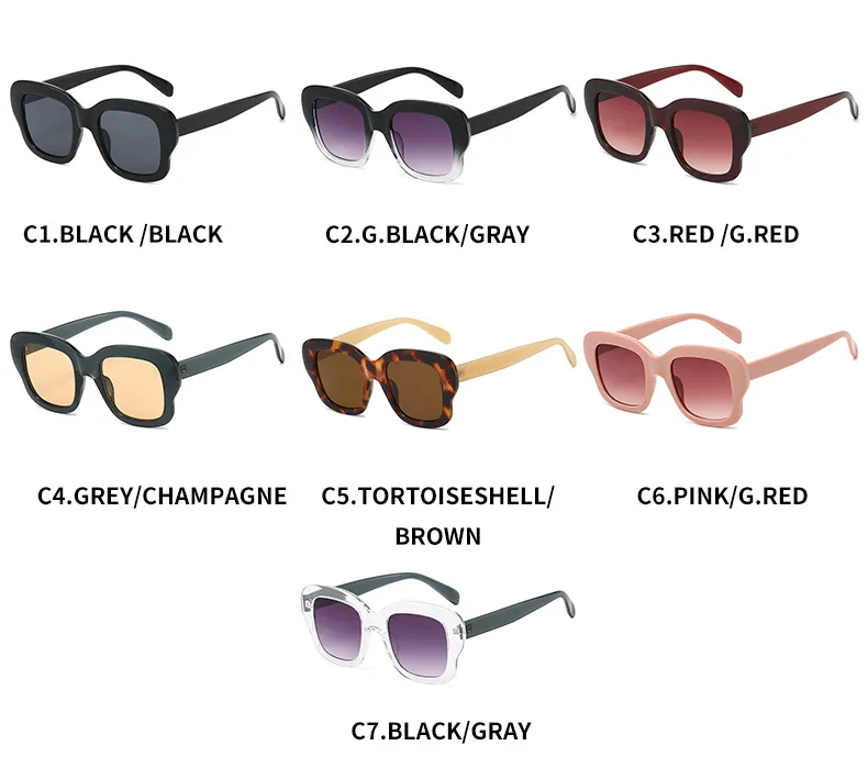 Elegant Basic Lady Solid Color Ac Square Full Frame Glasses display picture 6