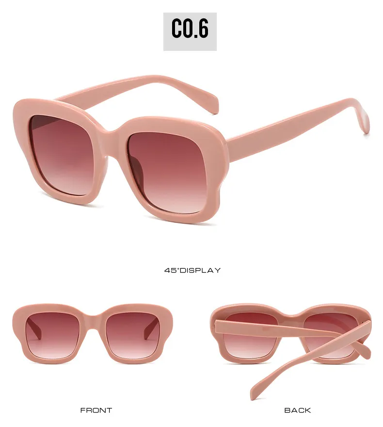 Elegant Basic Lady Solid Color Ac Square Full Frame Glasses display picture 12