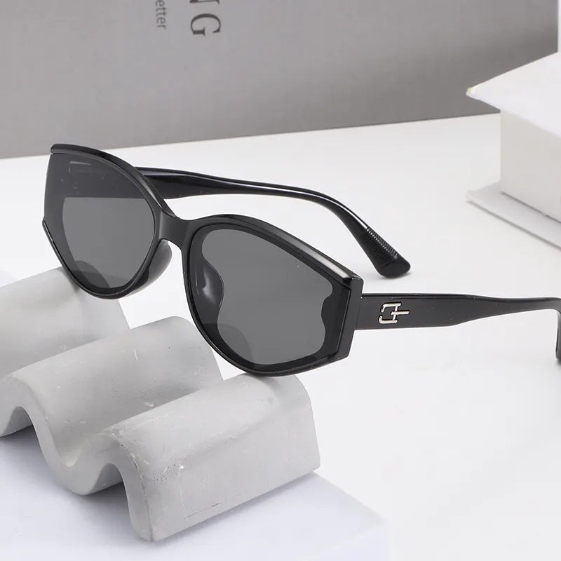 Casual Luxurious Romantic Oval PC UV400 Protection Resin Oval Frame Full Frame Glasses display picture 1
