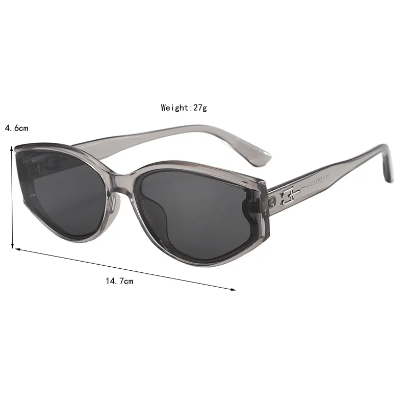 Casual Luxurious Romantic Oval PC UV400 Protection Resin Oval Frame Full Frame Glasses display picture 9