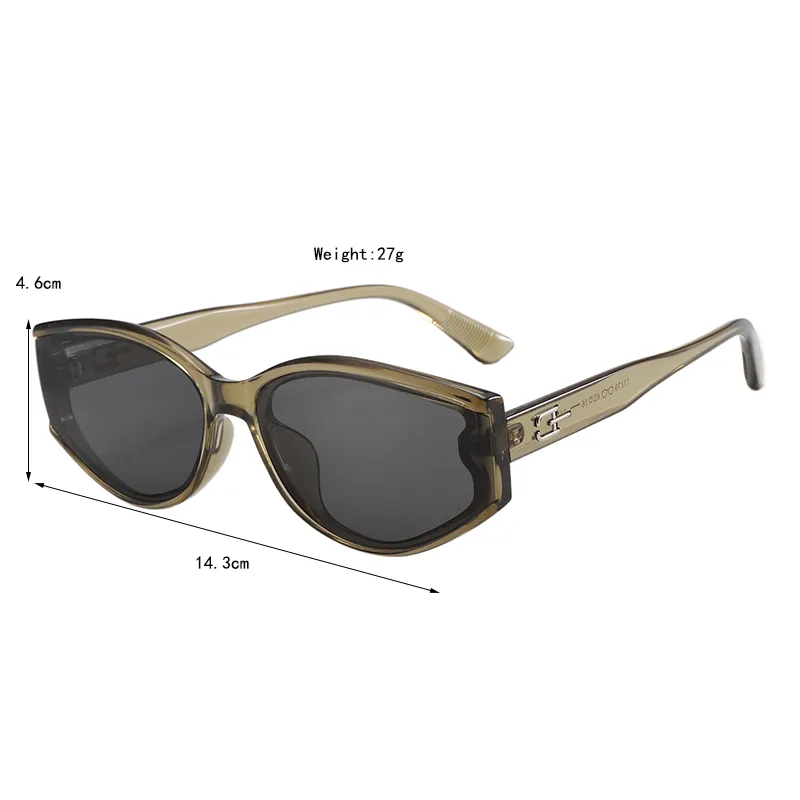 Casual Luxurious Romantic Oval PC UV400 Protection Resin Oval Frame Full Frame Glasses display picture 11
