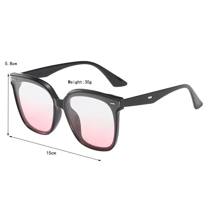Casual Elegant Streetwear Square PC UV400 Protection Resin Square Full Frame Glasses display picture 11