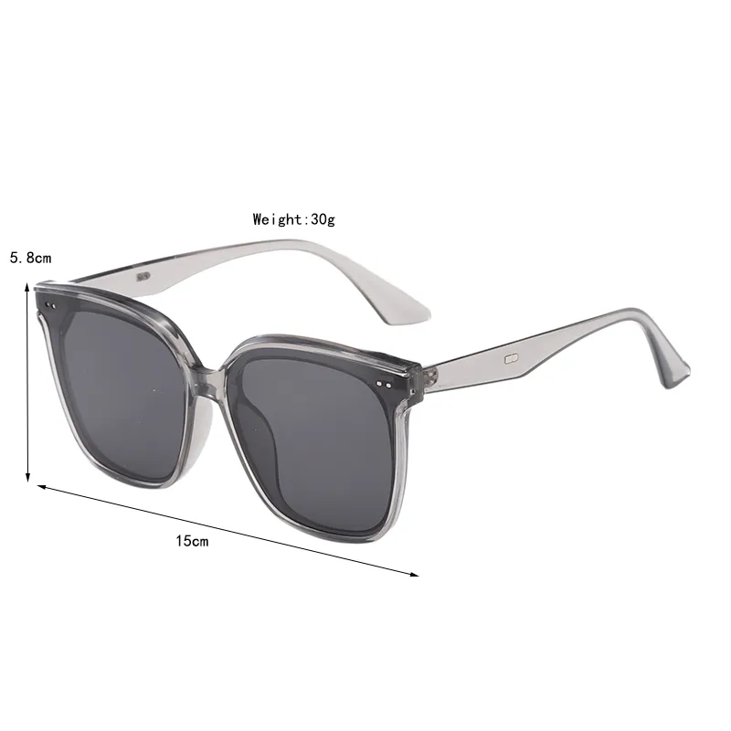 Casual Elegant Streetwear Square PC UV400 Protection Resin Square Full Frame Glasses display picture 3