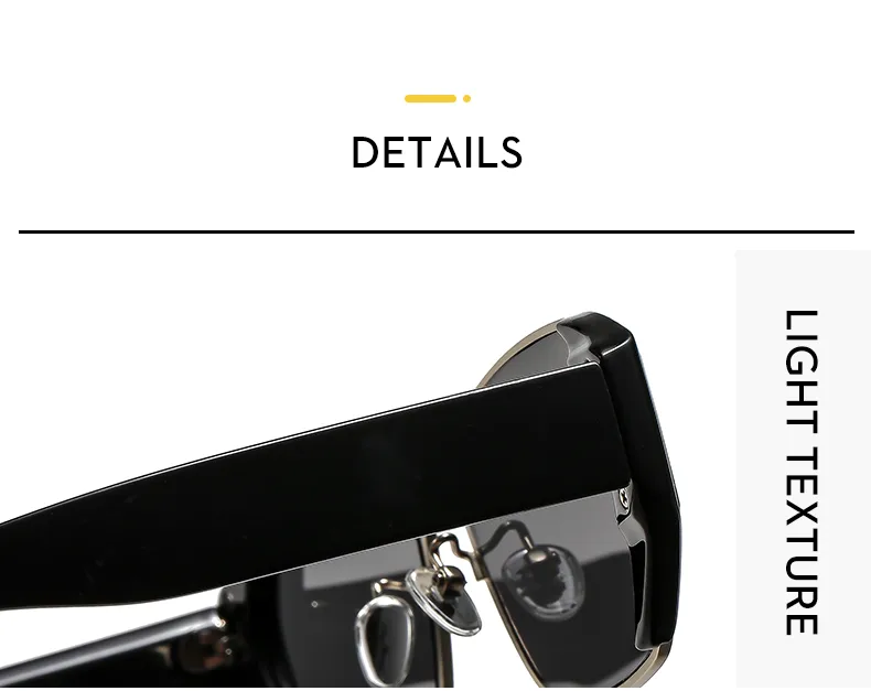 Casual Solid Color Ac Gradient Tinted Lenses Square Full Frame Glasses display picture 3
