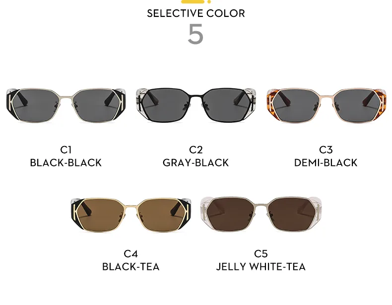 Casual Solid Color Ac Gradient Tinted Lenses Square Full Frame Glasses display picture 4