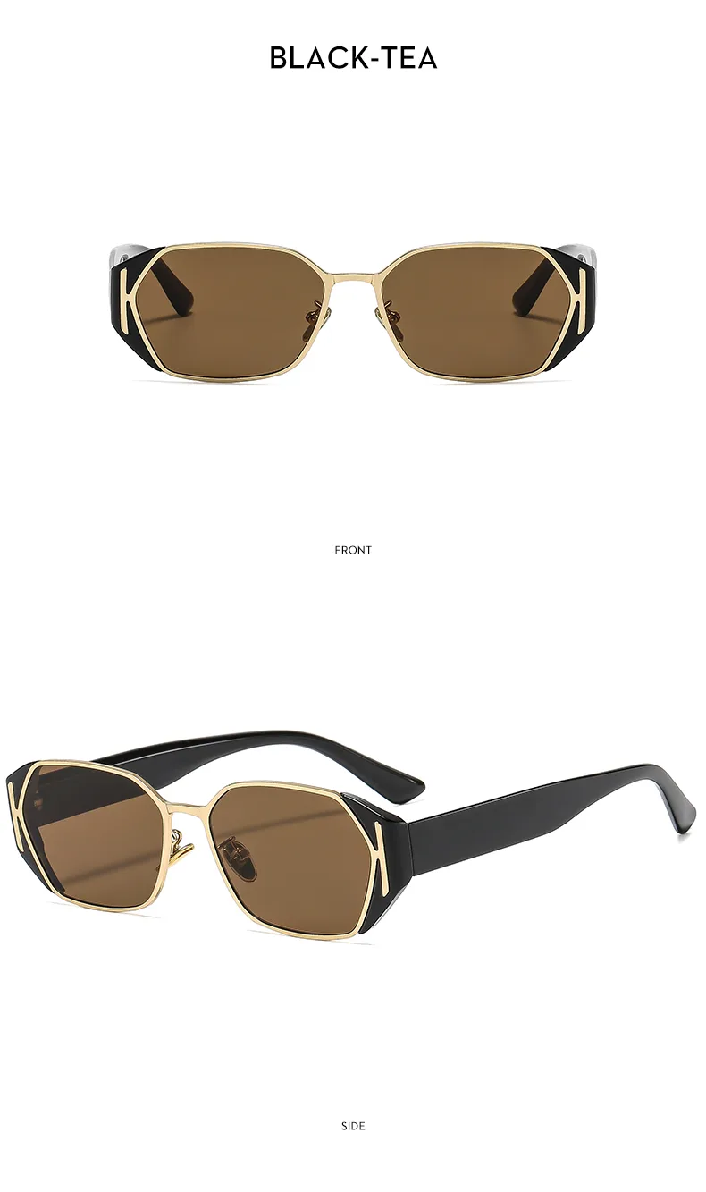 Casual Solid Color Ac Gradient Tinted Lenses Square Full Frame Glasses display picture 11
