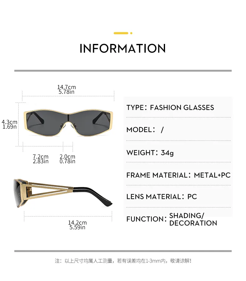 Casual Geometric Pc Special-Shaped Mirror Full Frame Glasses display picture 5