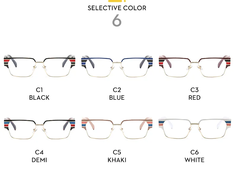 Casual Solid Color Ac Square Full Frame Glasses display picture 4