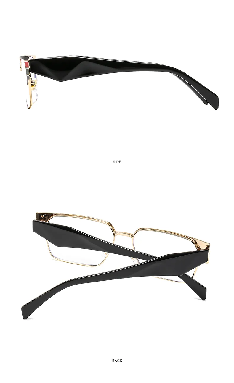 Casual Solid Color Ac Square Full Frame Glasses display picture 5