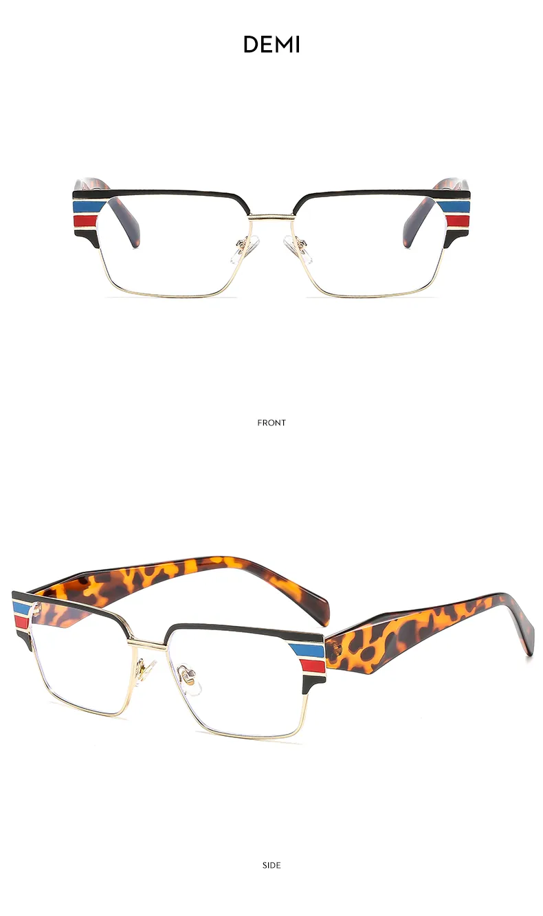 Casual Solid Color Ac Square Full Frame Glasses display picture 15