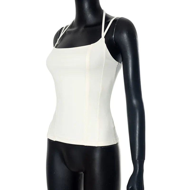 Women's Vest Sleeveless T-Shirts Sexy Solid Color display picture 21