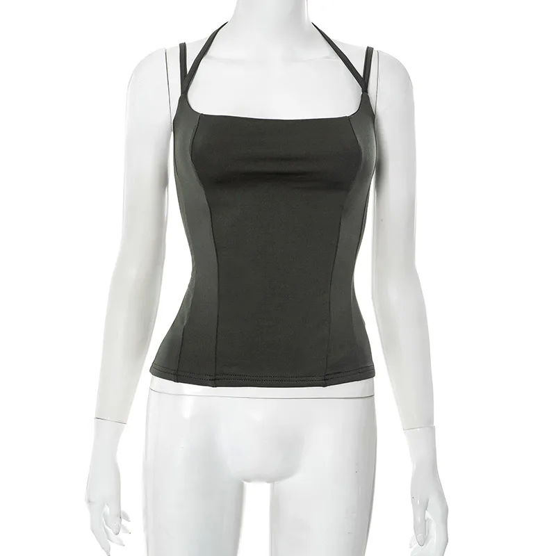 Women's Vest Sleeveless T-Shirts Sexy Solid Color display picture 23