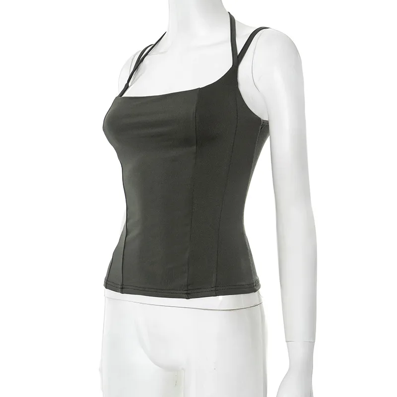 Women's Vest Sleeveless T-Shirts Sexy Solid Color display picture 24