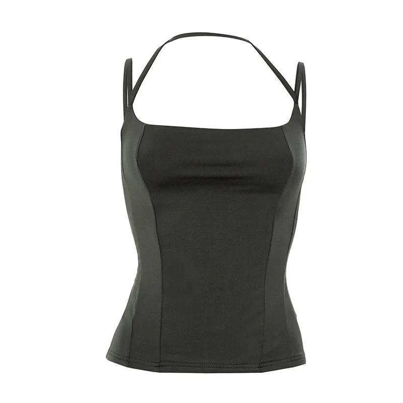 Women's Vest Sleeveless T-Shirts Sexy Solid Color display picture 26