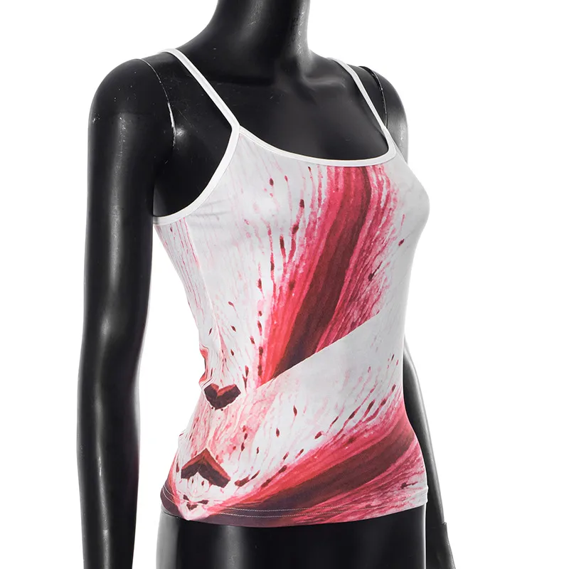Women's Camisole Sleeveless T-Shirts Sexy Streetwear Contrast Binding Floral display picture 20