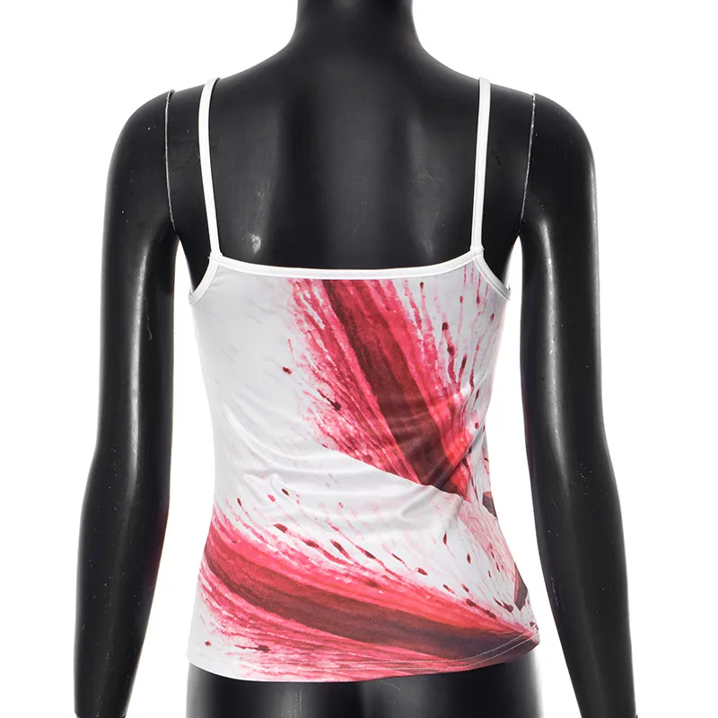 Women's Camisole Sleeveless T-Shirts Sexy Streetwear Contrast Binding Floral display picture 21