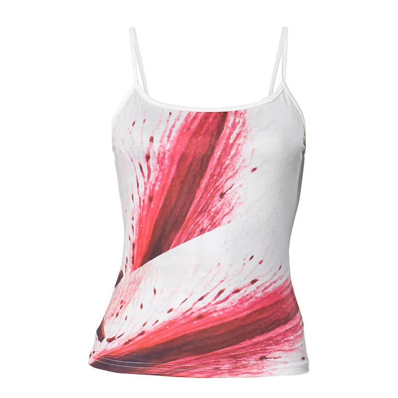 Women's Camisole Sleeveless T-Shirts Sexy Streetwear Contrast Binding Floral display picture 22