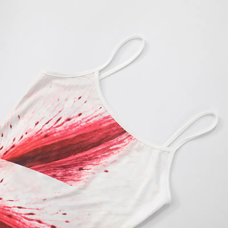 Women's Camisole Sleeveless T-Shirts Sexy Streetwear Contrast Binding Floral display picture 24