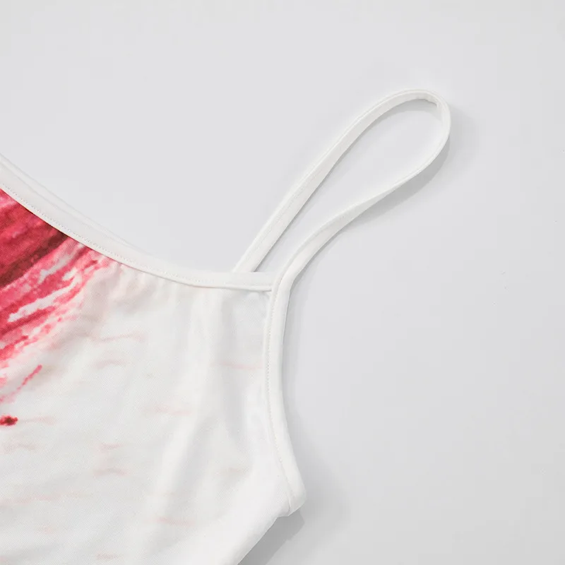 Women's Camisole Sleeveless T-Shirts Sexy Streetwear Contrast Binding Floral display picture 25