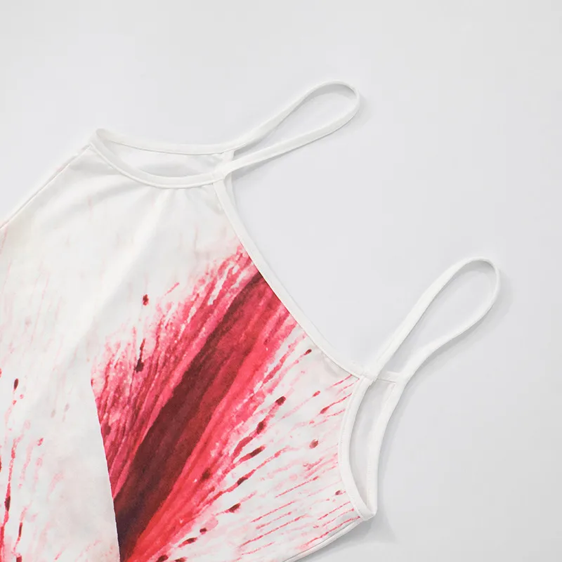Women's Camisole Sleeveless T-Shirts Sexy Streetwear Contrast Binding Floral display picture 28