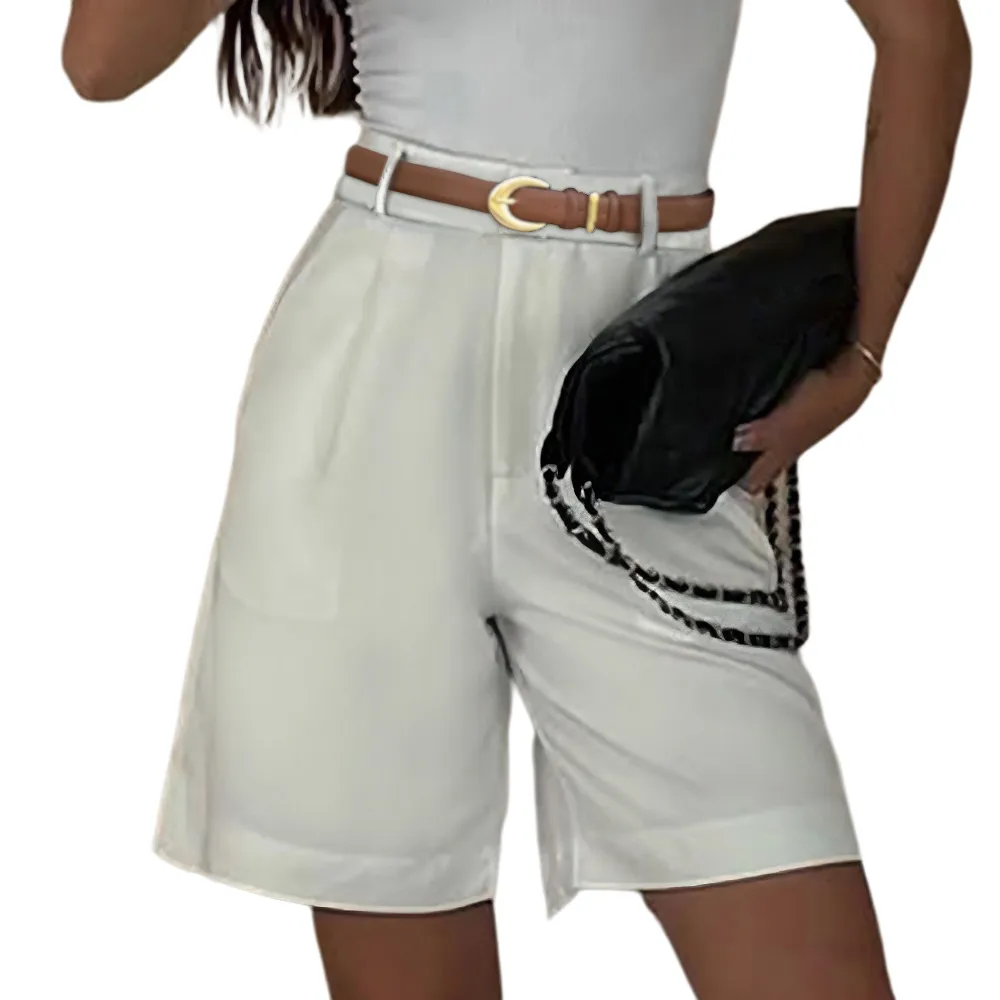 Women's Holiday Street Simple Style Classic Style Solid Color Shorts display picture 4