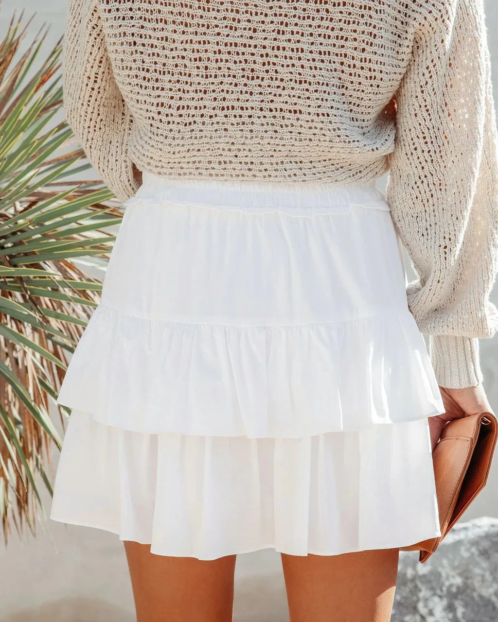Women's Bohemian Ruffled Layered Skirt Casual High Waist Skirt Spring And Summer display picture 3
