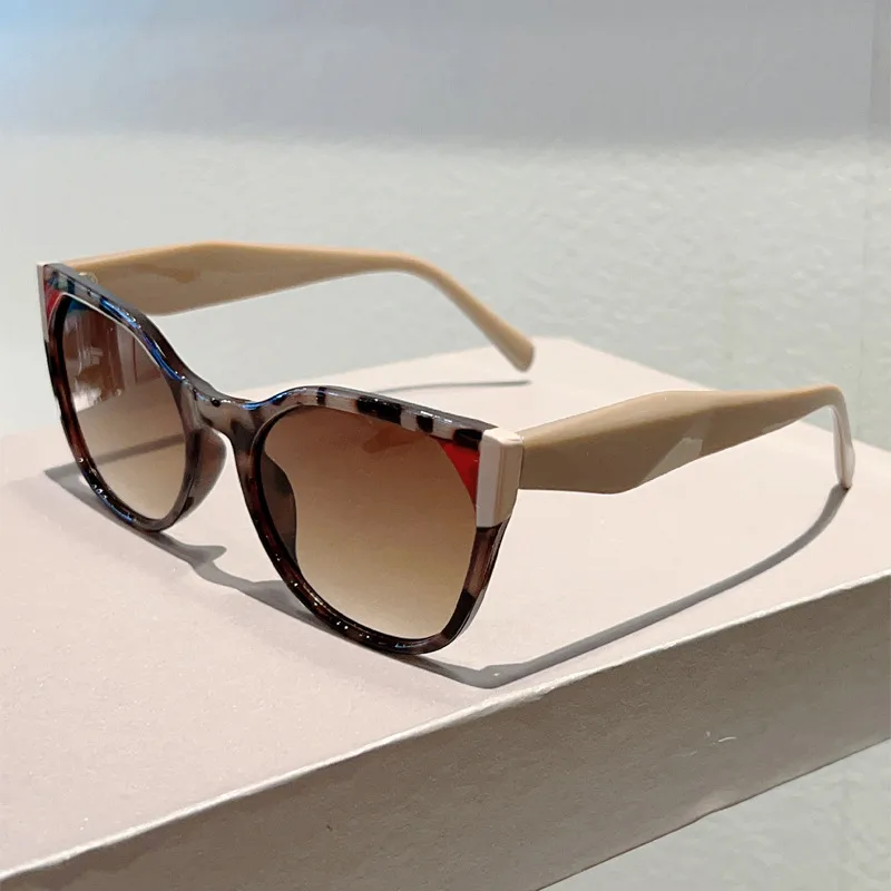 Elegant Streetwear Color Block PC UV400 Protection Cat Eye Full Frame Glasses display picture 14