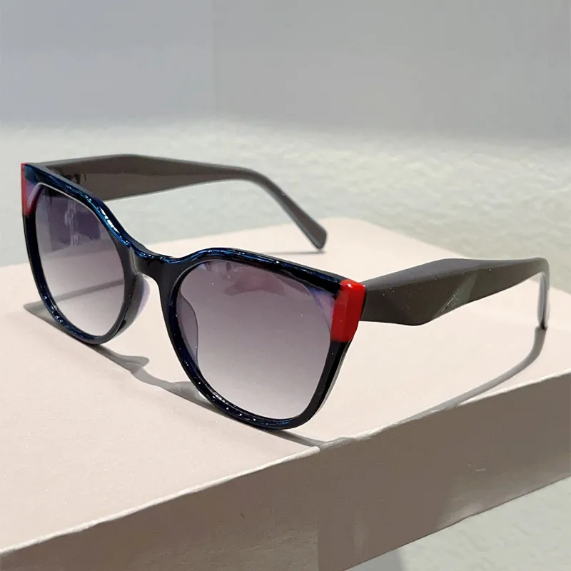 Elegant Streetwear Color Block PC UV400 Protection Cat Eye Full Frame Glasses display picture 16