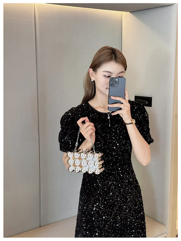 Acrylic Bag  New  Shoulder Fashion Design Women's Chain Egg Bag Box Bag display picture 7
