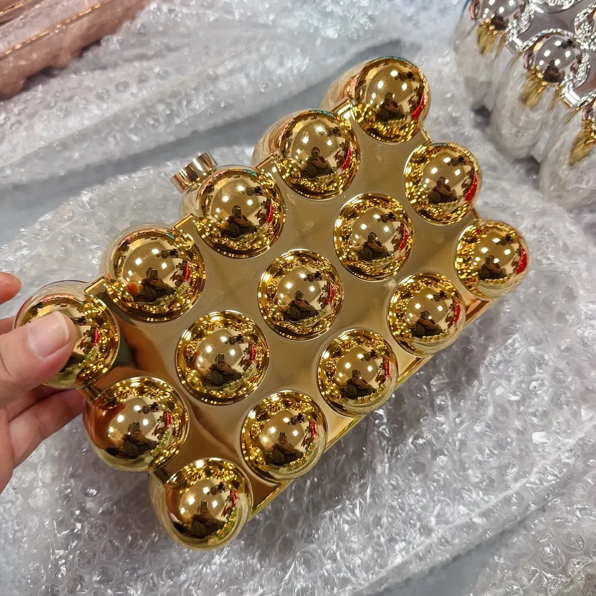 Acrylic Bag  New  Shoulder Fashion Design Women's Chain Egg Bag Box Bag display picture 17