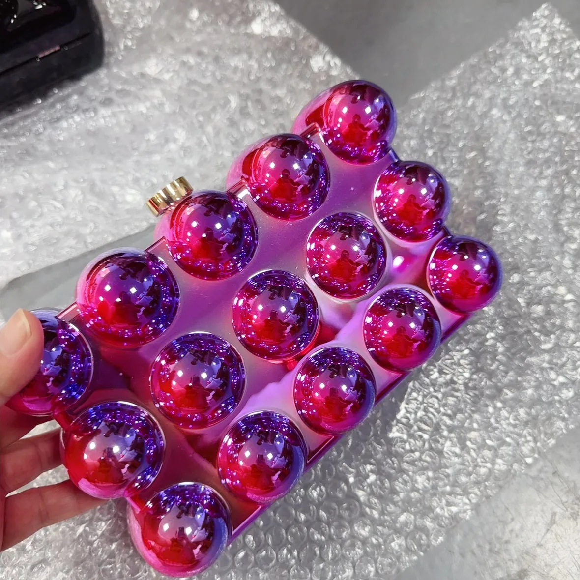 Acrylic Bag  New  Shoulder Fashion Design Women's Chain Egg Bag Box Bag display picture 21
