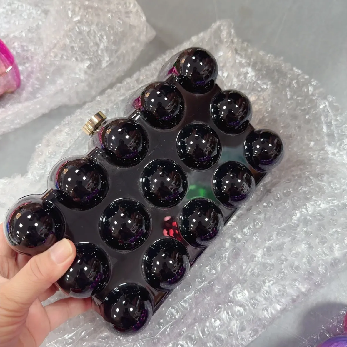 Acrylic Bag  New  Shoulder Fashion Design Women's Chain Egg Bag Box Bag display picture 22