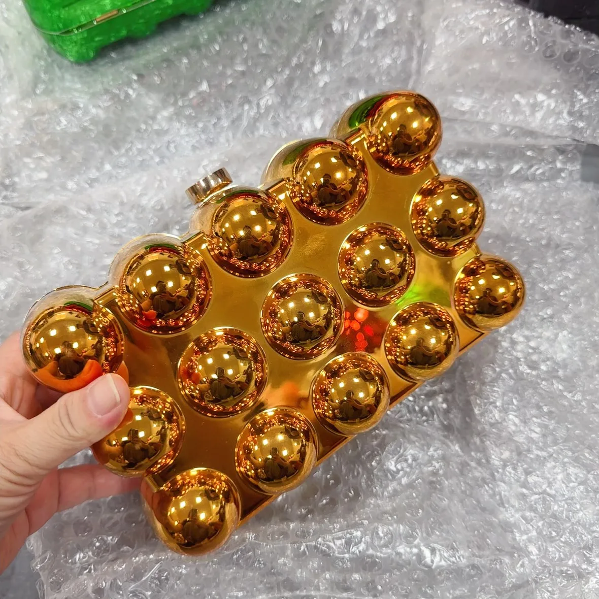 Acrylic Bag  New  Shoulder Fashion Design Women's Chain Egg Bag Box Bag display picture 24
