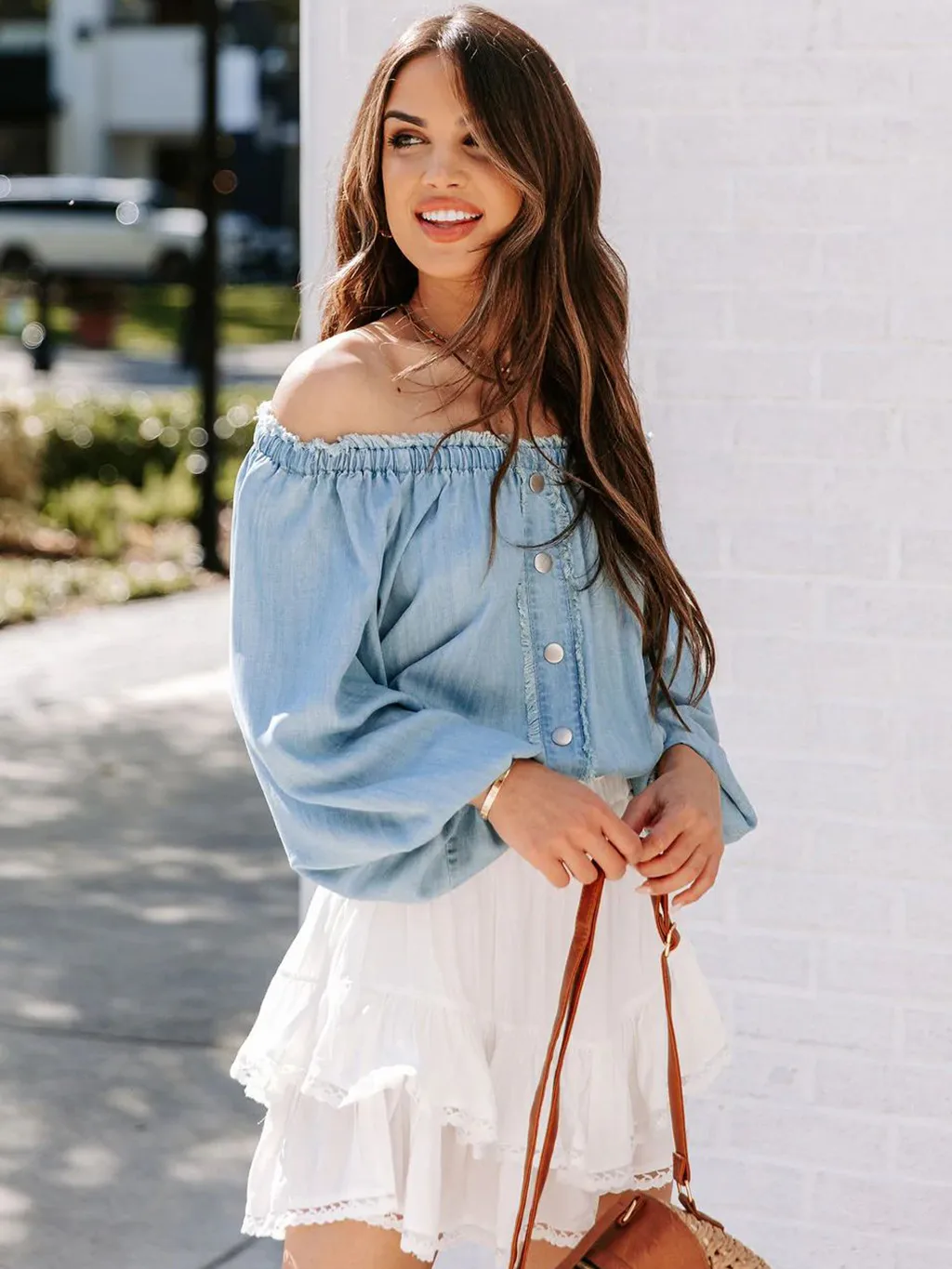 Women's Casual Bohemian Pleated Double-layer Skirt Fashion High Waist Solid Color Short Skirt Spring And Summer display picture 12