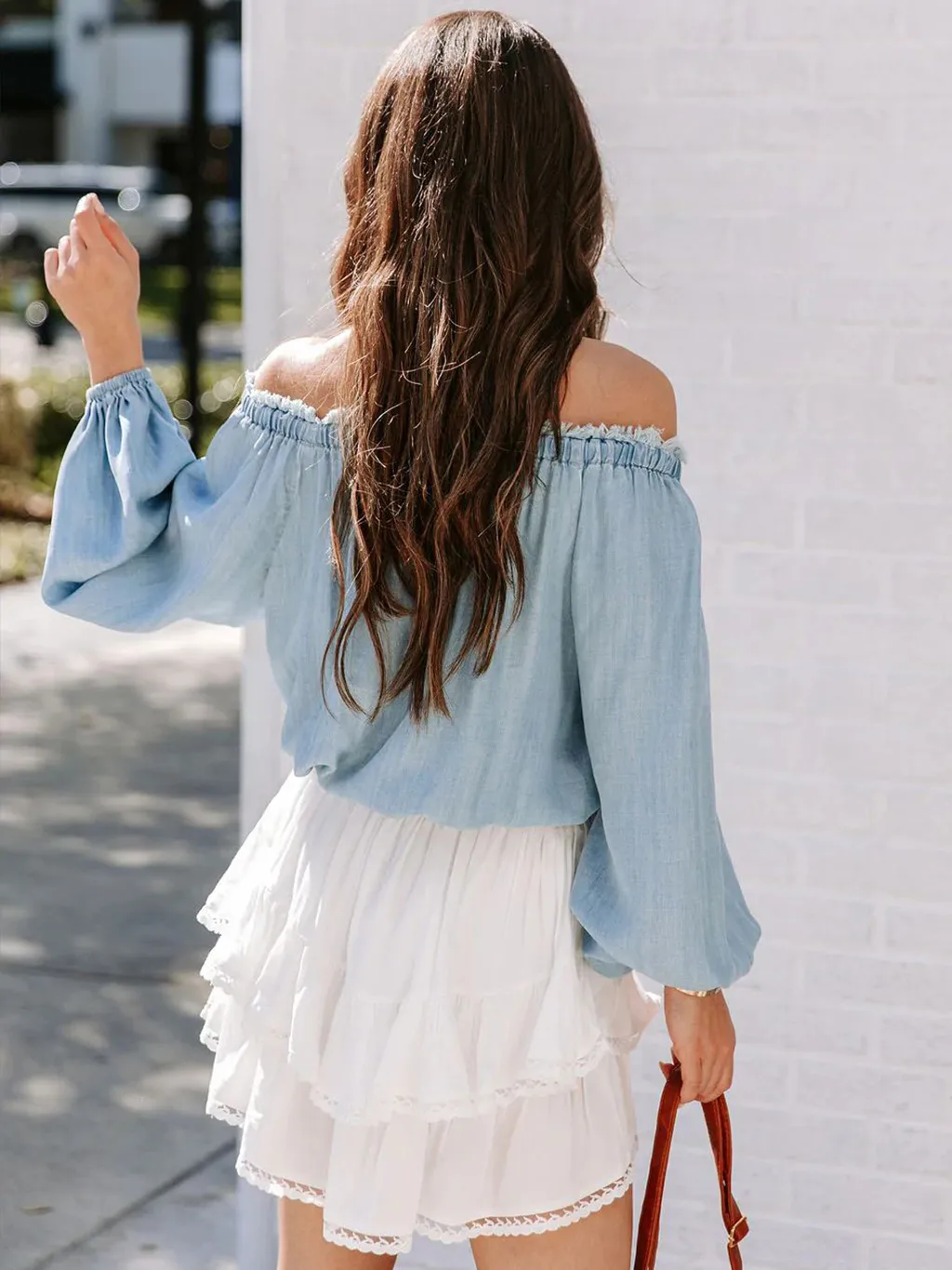 Women's Casual Bohemian Pleated Double-layer Skirt Fashion High Waist Solid Color Short Skirt Spring And Summer display picture 13