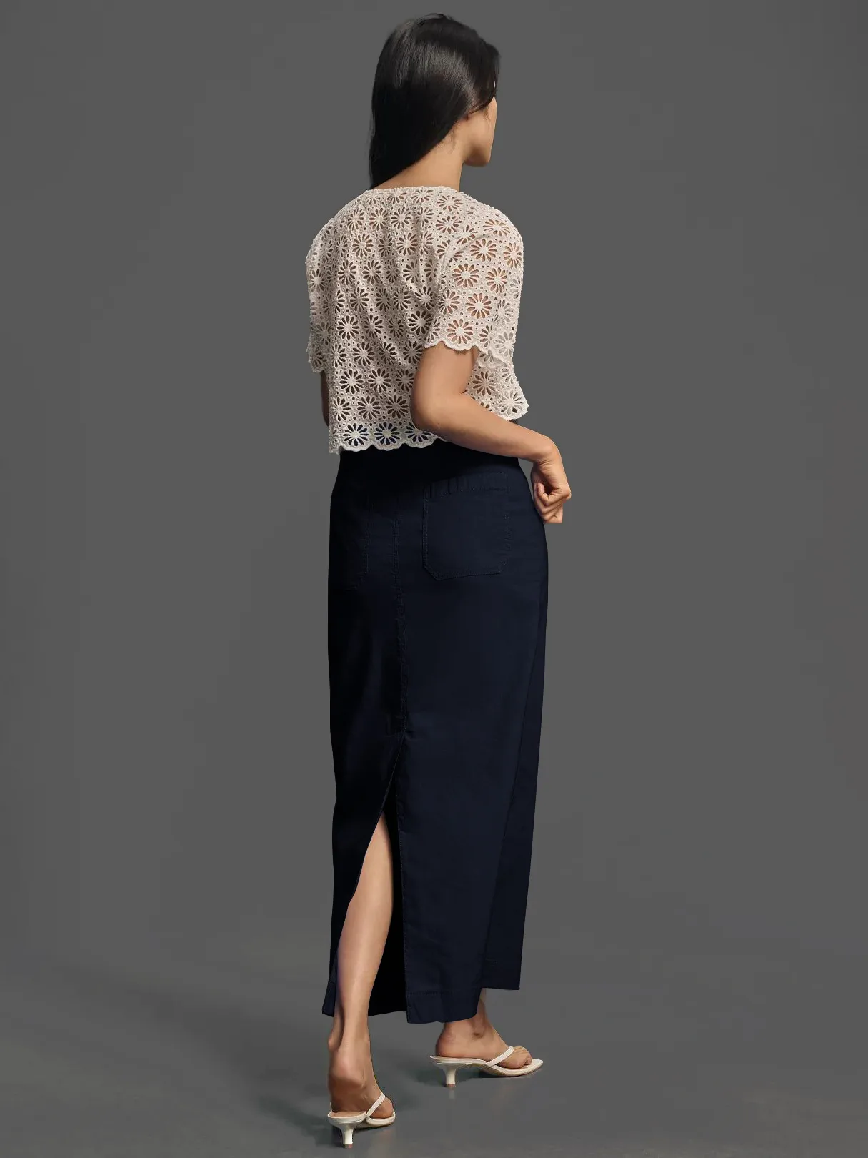 American Style Retro Straight Long Dress Autumn High-end Sense Pocket Skirt Commuter Style Solid Color Elegant Casual Workwear Skirt display picture 23