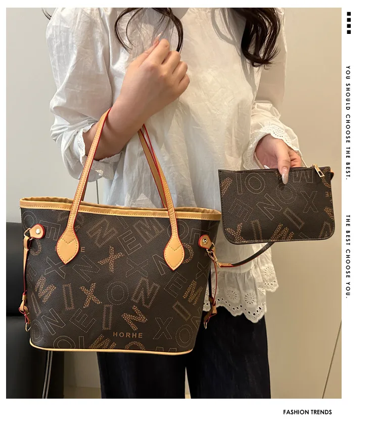 New Fashion Large Capacity High-End Handbag Commuter Messenger Bag Women's Bag Shoulder Portable Tote Bag display picture 1