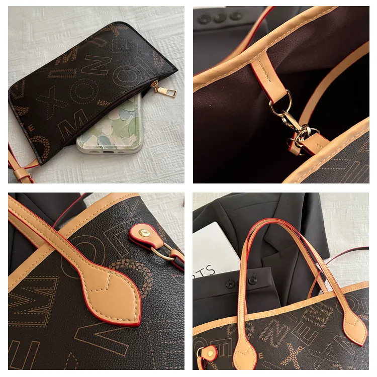 New Fashion Large Capacity High-End Handbag Commuter Messenger Bag Women's Bag Shoulder Portable Tote Bag display picture 2