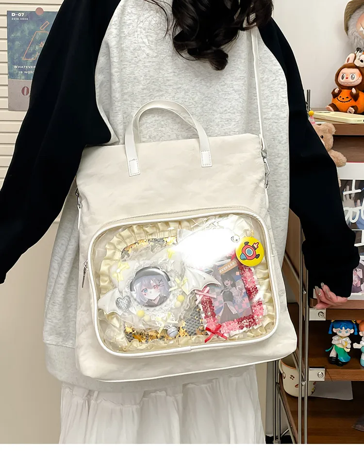 New Painful Bag Baby Bag Big Food Girl Casual Handbag College Student Shoulder Crossbody Bag Folding Ear Women's Bag display picture 9