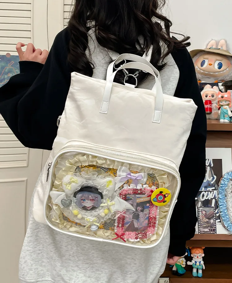 New Painful Bag Baby Bag Big Food Girl Casual Handbag College Student Shoulder Crossbody Bag Folding Ear Women's Bag display picture 10