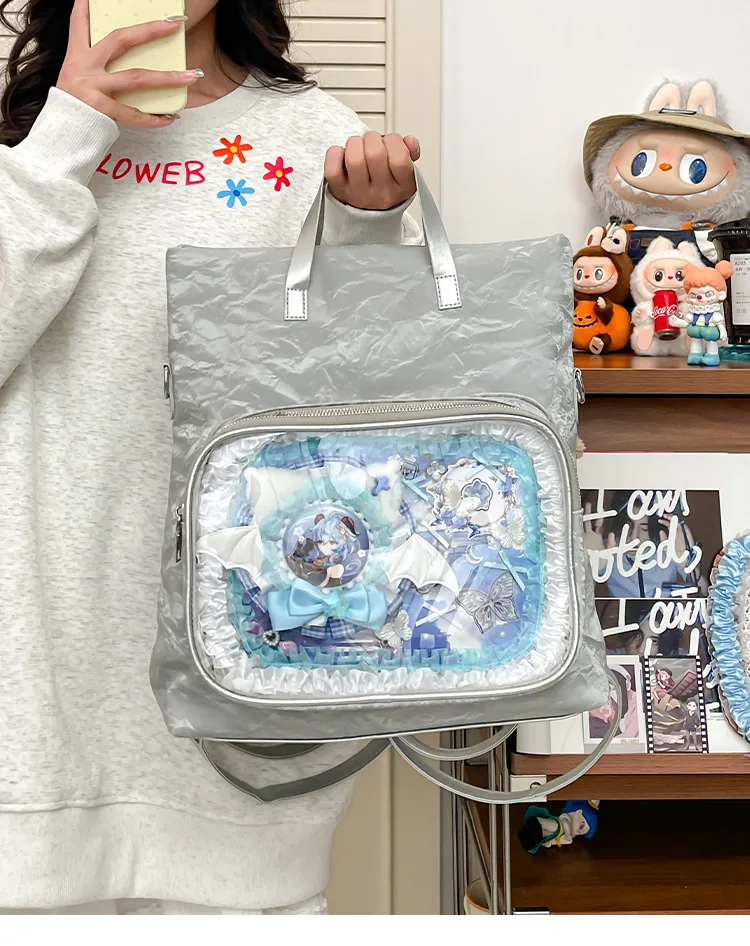 New Painful Bag Baby Bag Big Food Girl Casual Handbag College Student Shoulder Crossbody Bag Folding Ear Women's Bag display picture 16