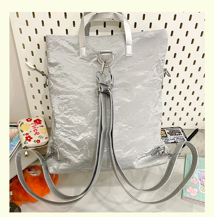 New Painful Bag Baby Bag Big Food Girl Casual Handbag College Student Shoulder Crossbody Bag Folding Ear Women's Bag display picture 22