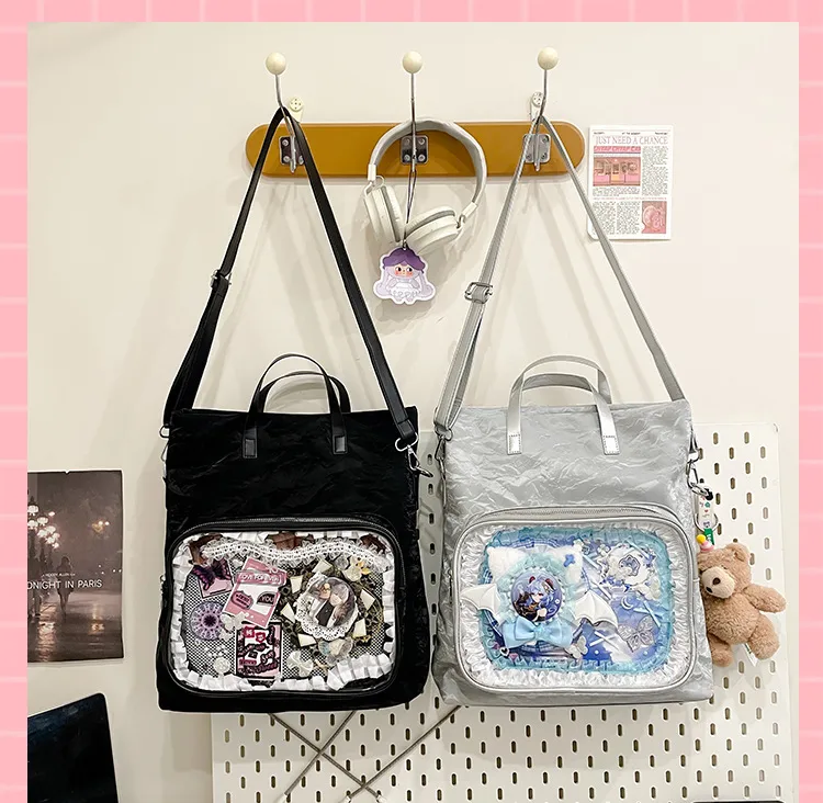 New Painful Bag Baby Bag Big Food Girl Casual Handbag College Student Shoulder Crossbody Bag Folding Ear Women's Bag display picture 26