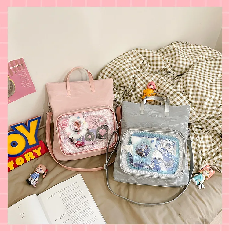 New Painful Bag Baby Bag Big Food Girl Casual Handbag College Student Shoulder Crossbody Bag Folding Ear Women's Bag display picture 28