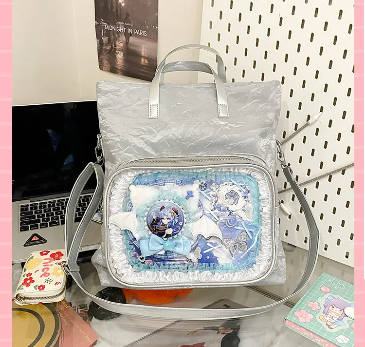 New Painful Bag Baby Bag Big Food Girl Casual Handbag College Student Shoulder Crossbody Bag Folding Ear Women's Bag display picture 34