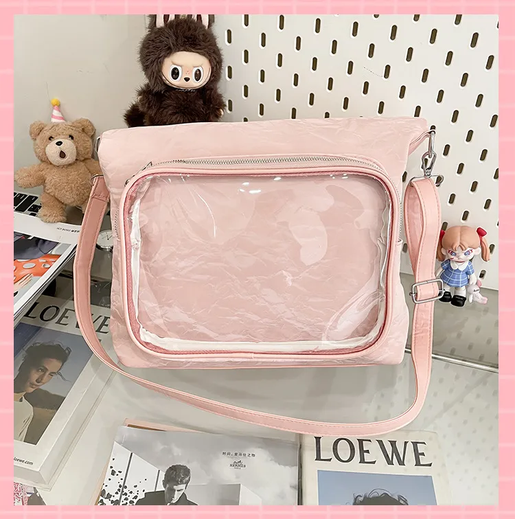 New Painful Bag Baby Bag Big Food Girl Casual Handbag College Student Shoulder Crossbody Bag Folding Ear Women's Bag display picture 36
