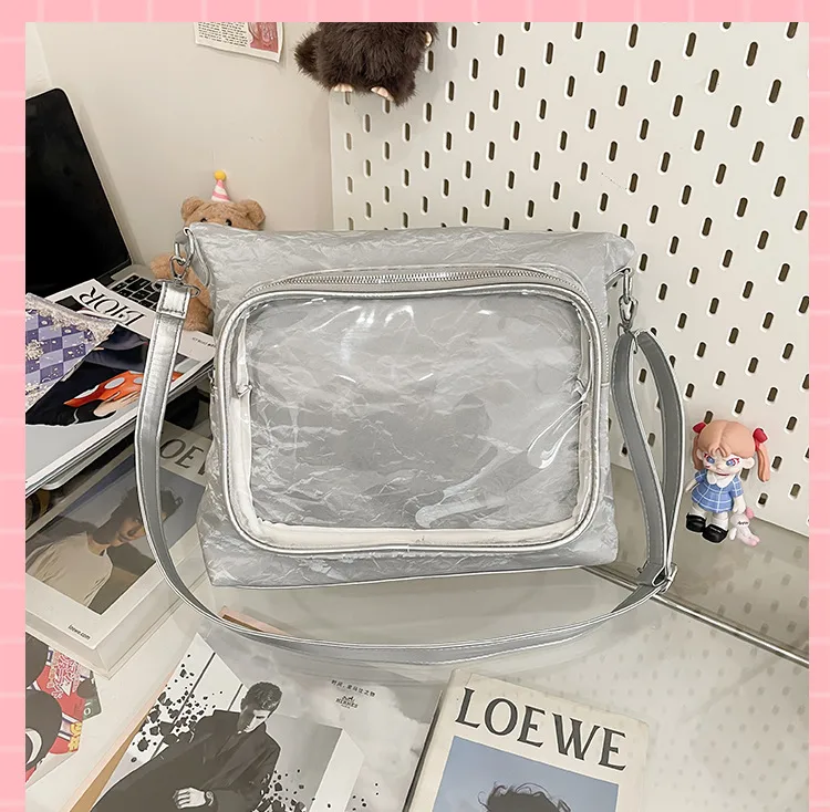 New Painful Bag Baby Bag Big Food Girl Casual Handbag College Student Shoulder Crossbody Bag Folding Ear Women's Bag display picture 37