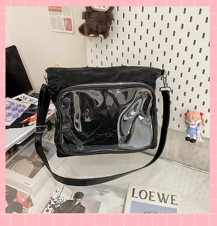New Painful Bag Baby Bag Big Food Girl Casual Handbag College Student Shoulder Crossbody Bag Folding Ear Women's Bag display picture 38